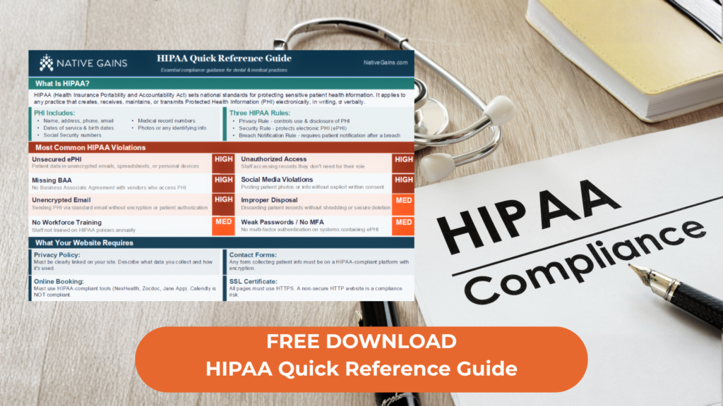 2026 HIPAA-Compliant Marketing Quick Reference Guide